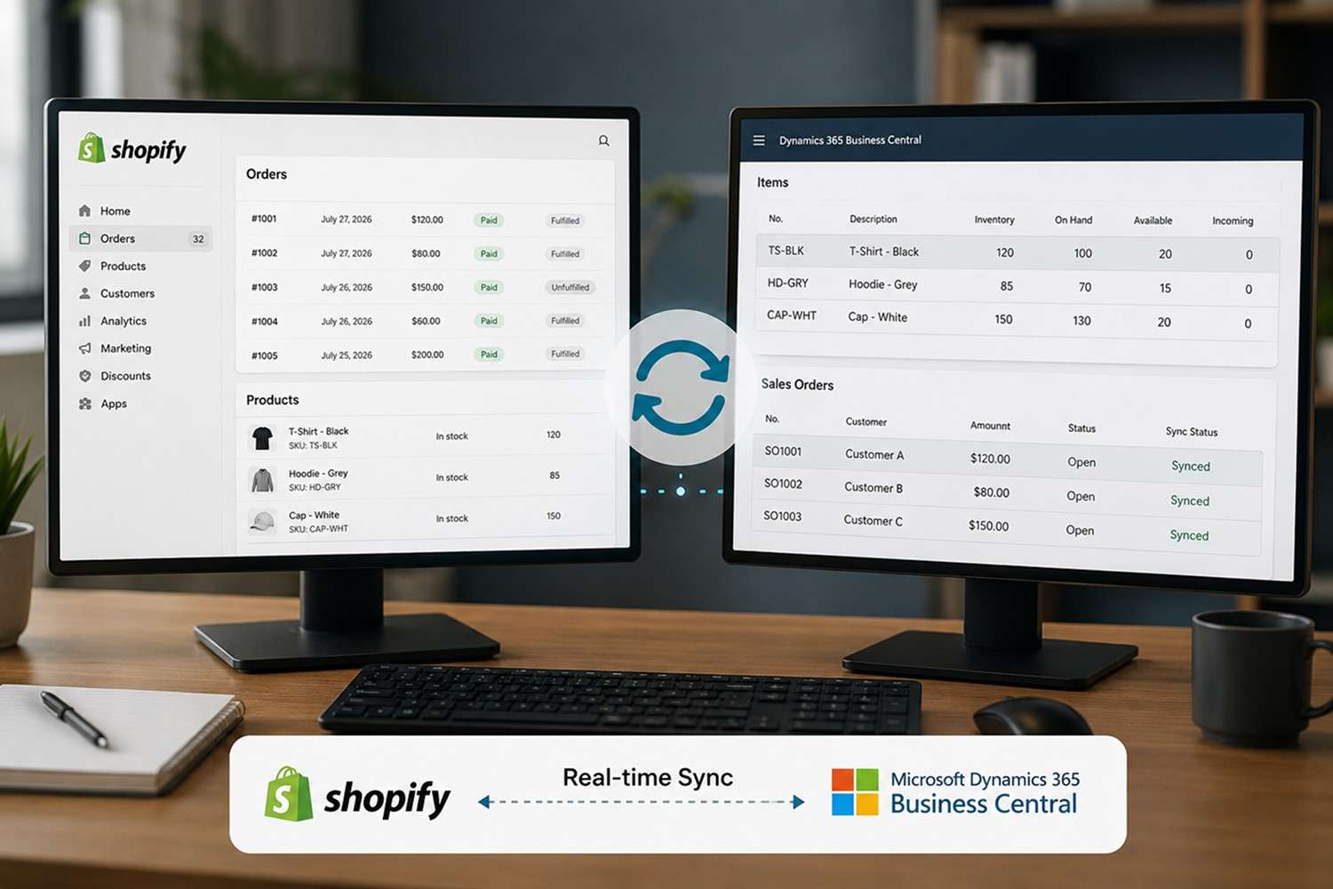 Shopify to Business Central Sync