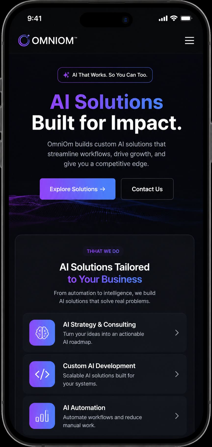 Omniom — Business Software project by APPNWEB