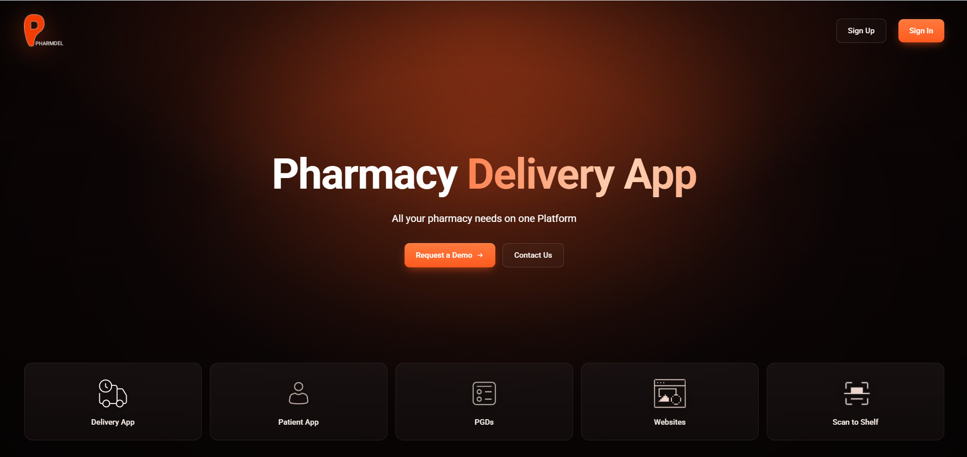 PharmDel — Ecommerce & Delivery project by APPNWEB